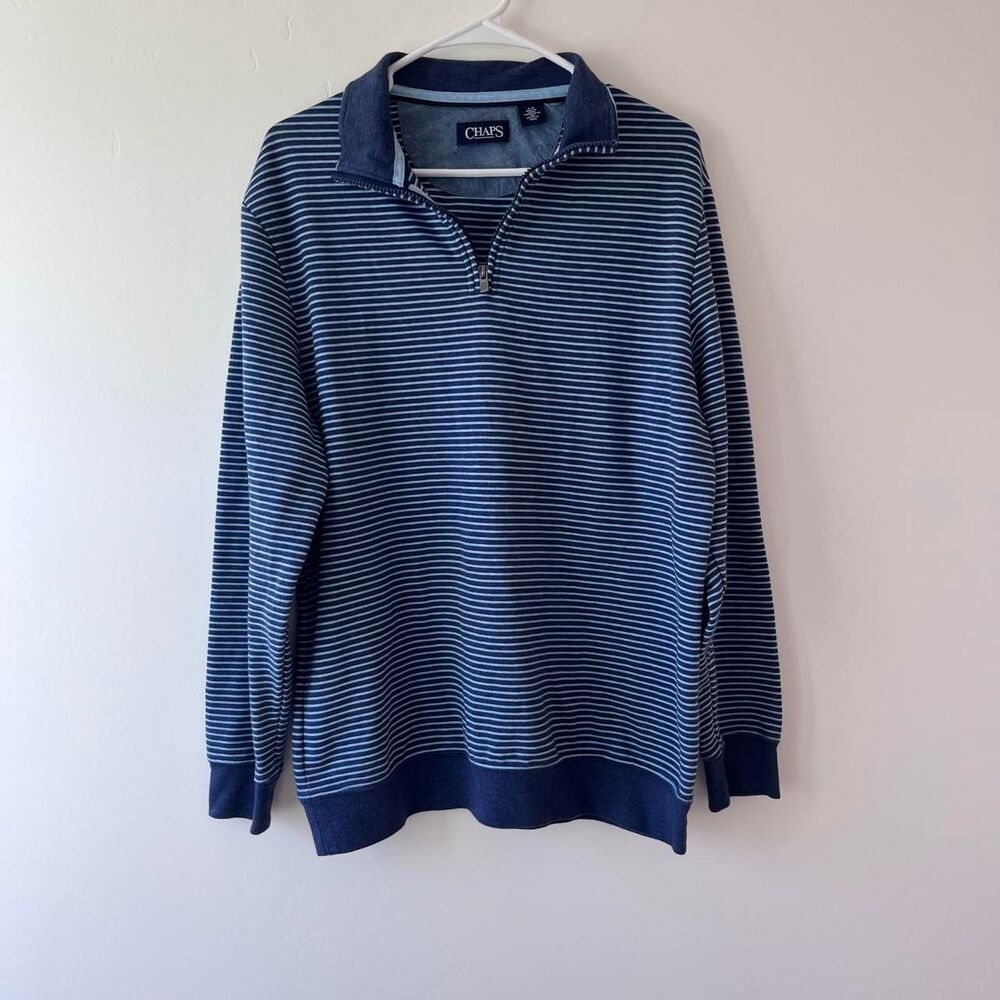 Chaps Men's Blue and Navy Jumper